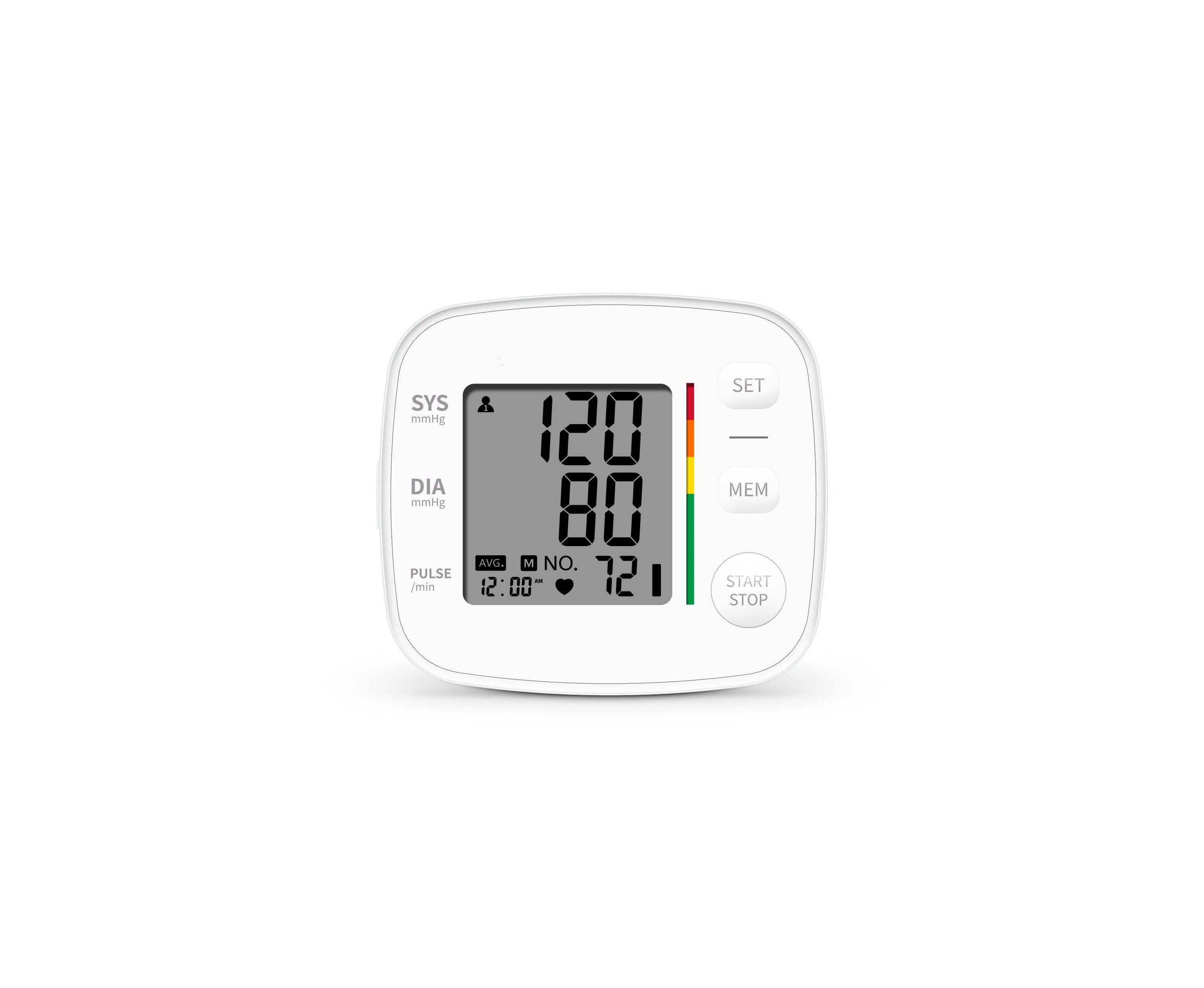 Full Automatic Electronic Wrist Type Blood Pressure Monitor - Hangzhou MedAsia