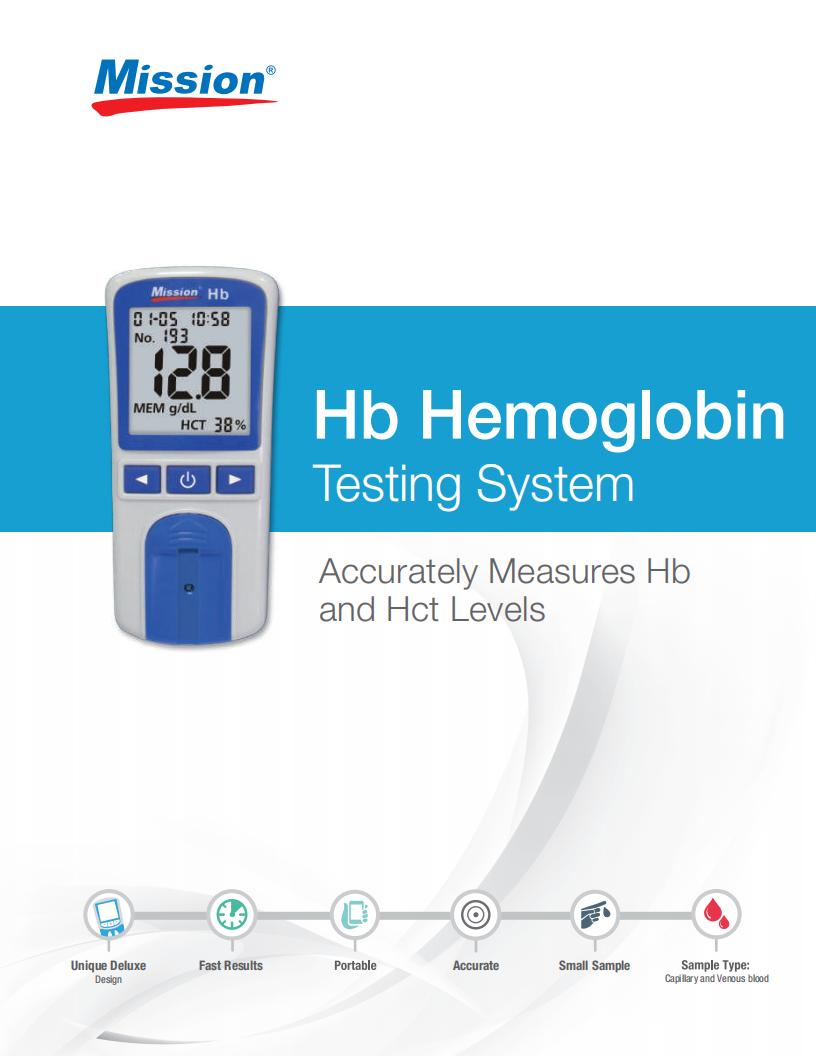 Portable Handheld Mission® Hemoglobin Meter
