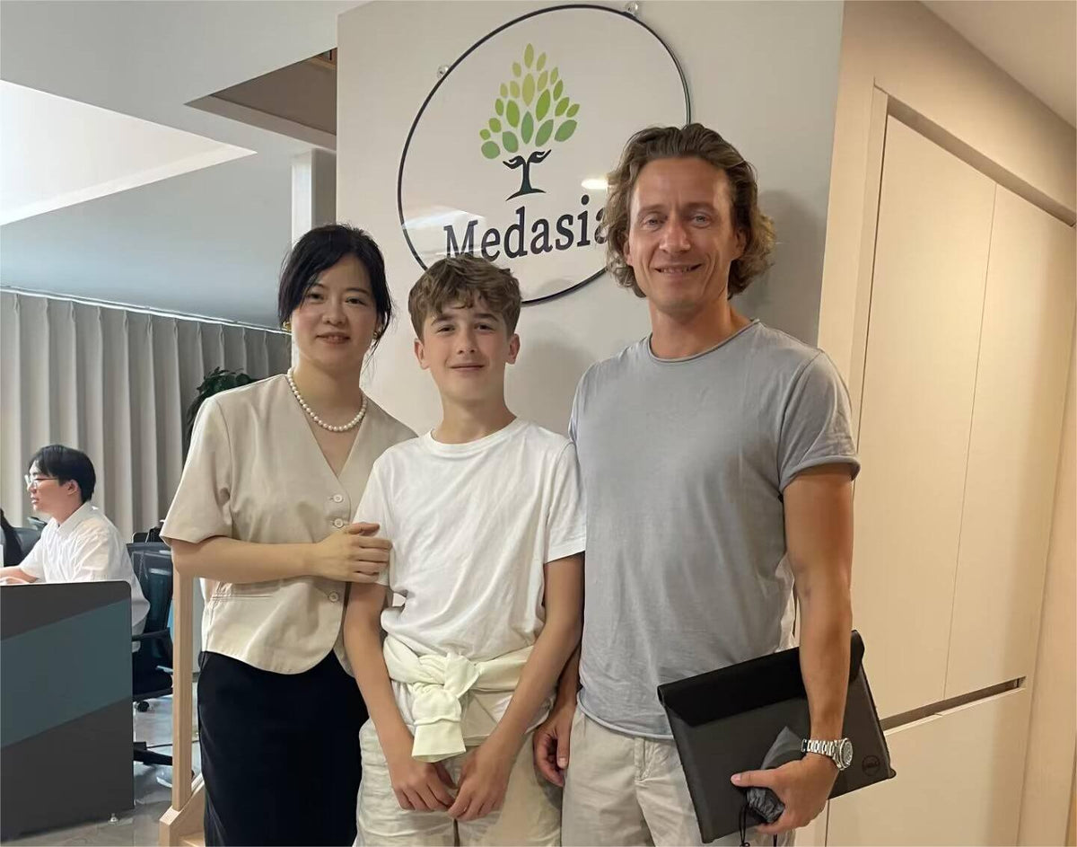 MedAsia team welcomes Mr. Nielsen and his son during their company visit