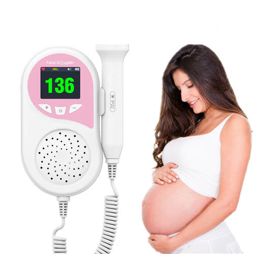 Doppler foetal de poche enceinte moniteur de fréquence cardiaque moniteur de bébé