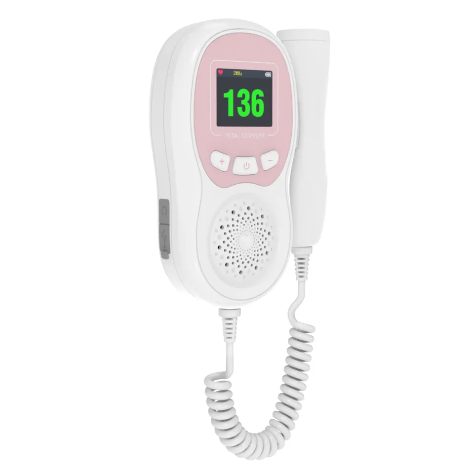 Pocket Fetal Doppler Pregnant Heart Rate Monitor Baby Monitor