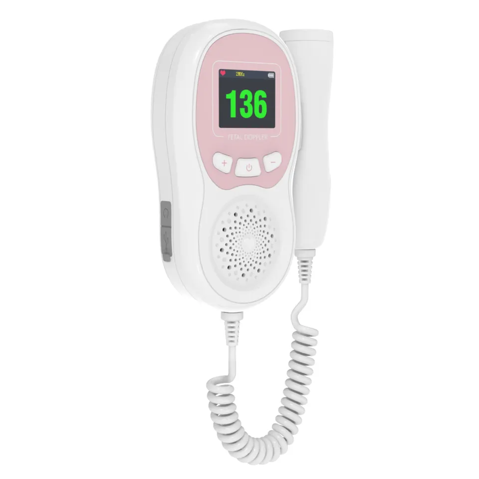 Moniteur foetal de fréquence cardiaque de Doppler de poche