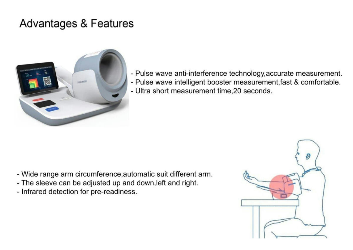 Автоматический клинический монитор артериального давления с принтером