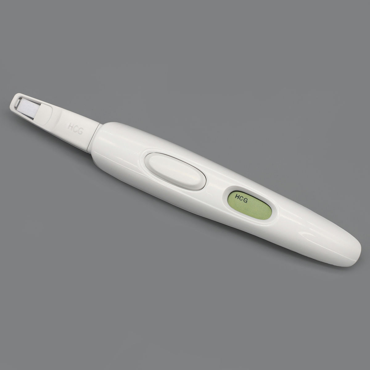 Prueba de embarazo digital con indicador de semanas