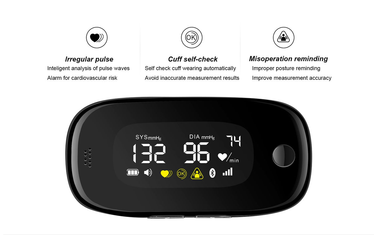 Monitor de presión arterial para brazo inteligente todo en uno