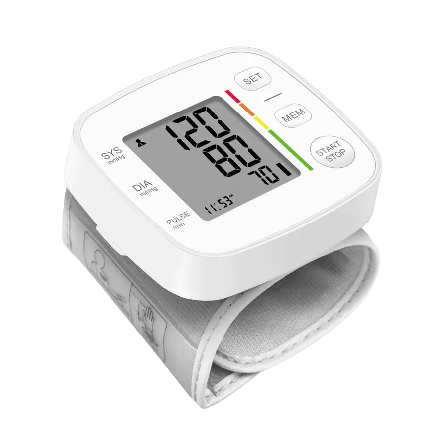 جهاز قياس ضغط الدم من نوع المعصم الإلكتروني الأوتوماتيكي بالكامل